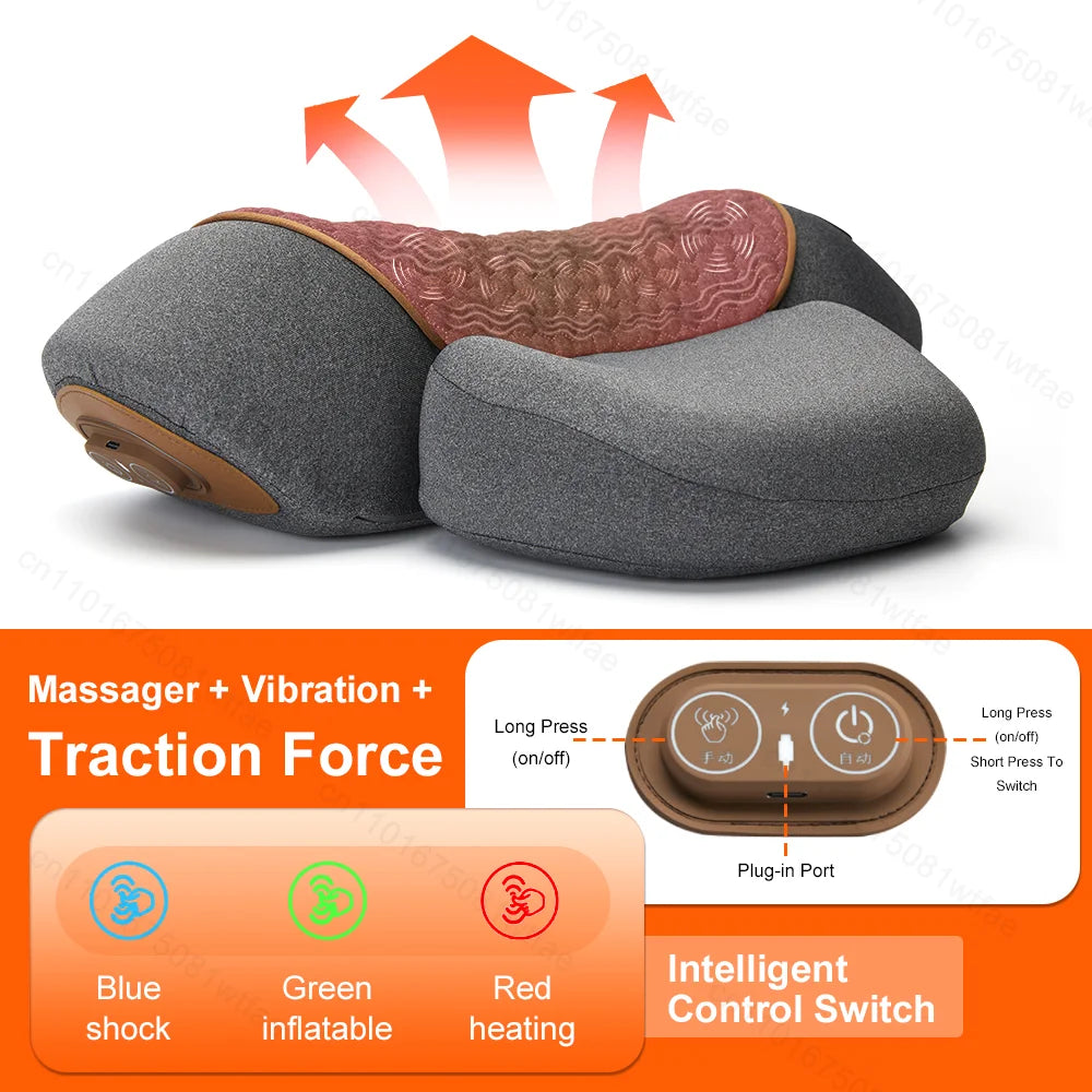 Relaxiome SpineCare™ — 3-in-1 Cervical Massage & Traction Pillow